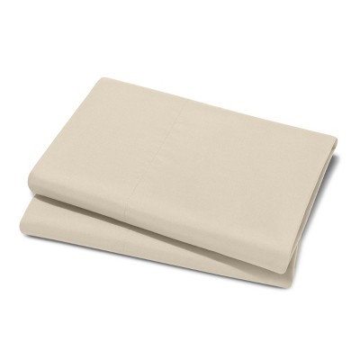 Sand Hypoallergenic Microfiber Queen Pillowcases Set of 2