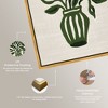 Art Remedy Green Vase II Minimalistic Botanical and Floral Art Prints Framed - 4 of 4