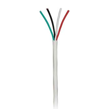 Ethereal® 16-Gauge 4-Conductor 65-Strand Oxygen-Free Speaker Wire, 500 Ft., White