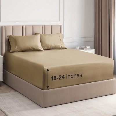 4 Piece Extra Deep Pocket Microfiber Sheet Set - CGK Linens