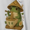 Rerun Island Men's Frog Eating Ramen Long Sleeve Graphic Cotton Sweatshirt Hoodie - 2 of 4