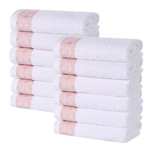 Medallion Cotton Jacquard Towel Set by Blue Nile Mills - 1 of 4