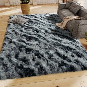 5x7 Area Rugs for Bedroom, Soft Fluffy Shaggy Rug for Living Room Kids Room Home Decor - 1 of 4