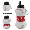 Maccabi Art: Collapsible 1 Liter Water Bottle - Baseball - 4 of 4