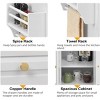 Finnhomy Rolling Kitchen Island with Drop Leaf - 3 of 4