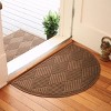 WaterHog 2'x3'3" Diamonds Indoor/Outdoor Half Round Door Mat - 2 of 4