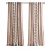Kumasinova 84"/95"/108" 100% Cotton Printed Curtains Panel,Window Curtains with Chenille Stripe&Lining,Bedroom Curtains for Living Room - 2 of 4