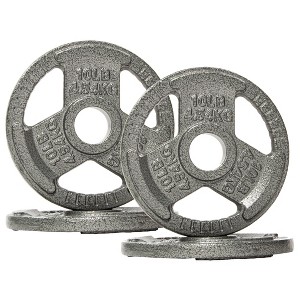 Sapphtopaz Olympic Cast Iron Weight Plates for Barbell, 2-Inch Barbell Plates for Strength Training in Home & Gym, Multiple Weights - 1 of 4