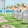 VEVOR 2PCS 31.5inch High Wedding Flower Stand, Metal Vase Column Geometric Centerpiece Stands, Gold Rectangular Floral Display Rack - 2 of 4