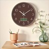 REGALWOVEN Plastic Silent Battery Powered Date and Temperature Wall Clock 12 Inches - 2 of 4