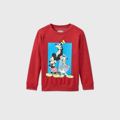 mickey mouse red sweatshirt