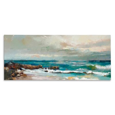 Stupell Industries Rocky Ocean Waves, 40" x 17"