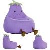 AZL1 Life Concept 31" Eggplant-Shaped Mini Sofa Chair, Sofa with Washable Cover for Living Room, Playroom, Kid Gift Soft, 30.3"*31.1"*27.5" - 2 of 4