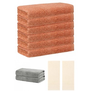 REGALWOVEN Striped Soft Absorbent Bathroom Cotton Towel Set 3 Pcs - 1 of 4