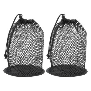 Unique Bargains Nylon Mesh Drawstring Golf Ball Storage Bags 2 Pcs - 1 of 4