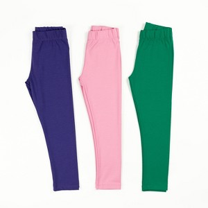 The Pink Picket Fence Louise Leggings - 100% Organic Cotton Leggings 3 Pack - 1 of 4