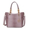 MKF Collection Miriam Handbag Signature Women Vegan Leather Tote by Mia K - 2 of 4