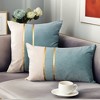 REGALWOVEN Velvet Soft Decorative Square Patchwork Throw Pillow Covers  2 Pcs - 2 of 4