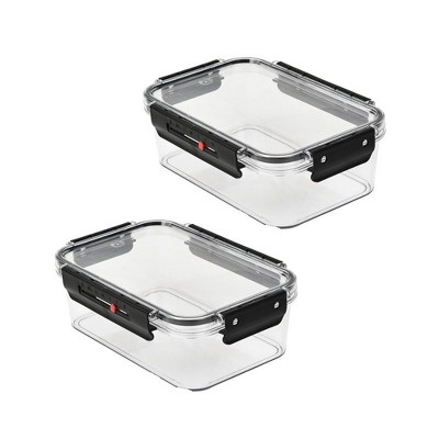 SharpChef Airtight Food Storage Container with Easy locking lids, Date Indicator, Leakproof, Kitchen Pantry Organization and Storage, BPA-Free