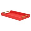 Cheung's Lusan Vinyl Tray - Red Faux Shagreen - 3 of 4