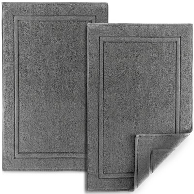 Soft & Absorbent Luxury Cotton Bath Mat - 2 Pack : Target