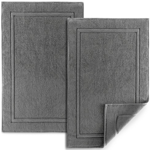 Sussexhome Callavi Bath Mat 3 Piece Set - Dark Gray : Target