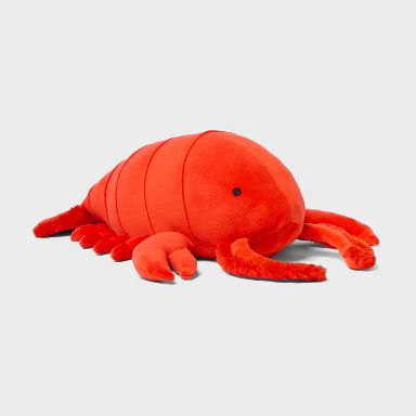 Lobster Weighted Plush Kids' Throw Pillow Red - Pillowfort™