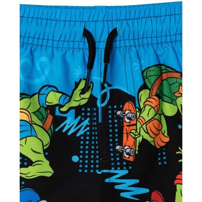 Teenage Mutant Ninja Turtles Little Boys Swim Trunks UPF 50+ Blue / Green 5-6 — фото 3