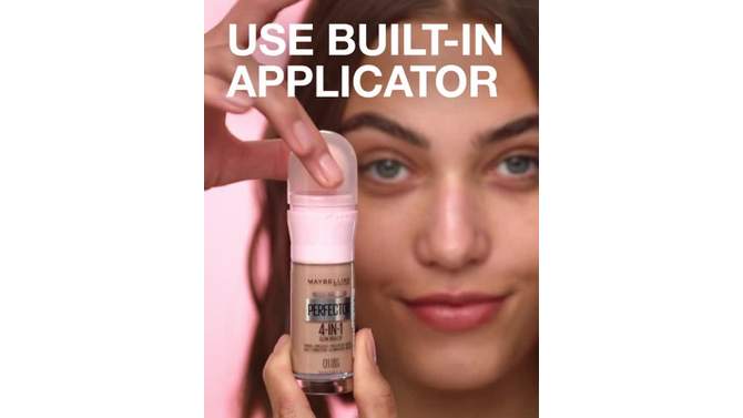 Maybelline Instant Age Rewind Instant Perfector 4-in-1 Glow Foundation Makeup - 0.68 fl oz, 2 of 11, play video
