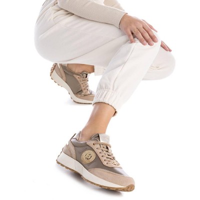 Женские кроссовки Carmela Women's Luxury Leather Casual Sneakers 161997 BEIGE 6 — фото 2