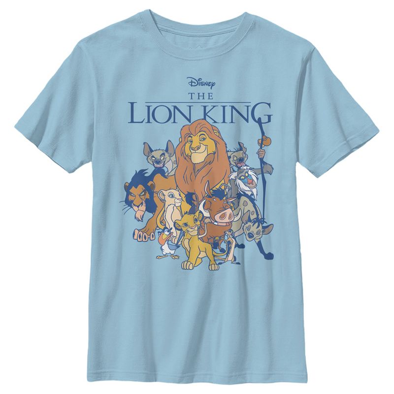 Boy's Lion King Character Group Shot T-Shirt, 1 of 5