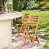 Christopher Knight Home Tundra Outdoor Acacia Wood 31 Inch Folding Barstool, Teak - 2 of 4