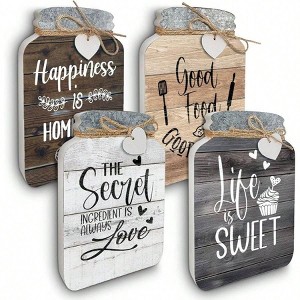 Timeless Kitchen Wall Decor Set of 4 Durable Kitchen Wall Art Refined Kitchen Decor to Elevate Your Home - 1 of 4