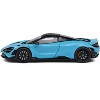 2020 McLaren 765 LT Curacao Blue with Black Top 1/43 Diecast Model Car by Solido - 2 of 4