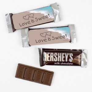 44 Pcs Bulk Wedding Candy Hershey's Snack Size Chocolate Bar Party Favors (19.8 oz, Approx. 44 Pcs) - Beach - 1 of 2