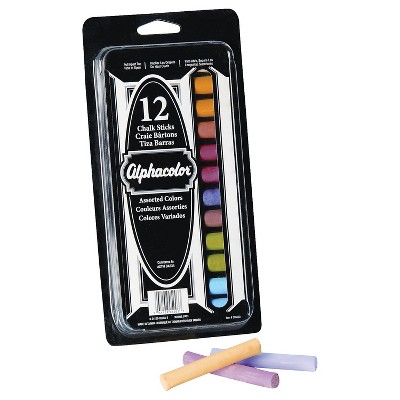 Quartet Alphacolor Chalk Assorted Colors 12/Box (QRT305003)
