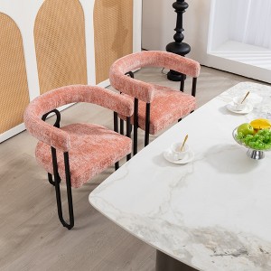 MAYEERTY Modern Loveseat - Chenille 2-Seater Sofa with Metal Legs - Living Room/Office (Beige Chenille) - 1 of 4