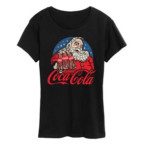Women's - Coca-Cola - Santa Coke Bottles Short Sleeve Graphic T-Shirt - 1 of 4