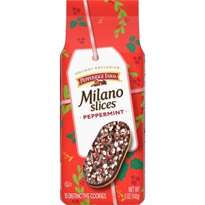 Pepperidge Farm Holiday Milano Slices Peppermint Cookies - 5oz - 1 of 4