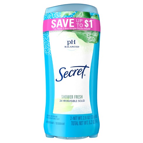 Secret Ph Balanced Shower Fresh Invisible Solid Antiperspirant ...