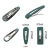 Itopfox Small Barrettes for Women Girls, Snap Hair Clip for Thick or Thin Hair, Cute Student Matte Neutral Hair Accessories Hollow Rectangle and Drop - 2 of 4