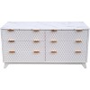 Jojoka Fluted 6-Drawer Dresser with Faux Marble Top, Modern TV Stand Cabinet for Bedroom & Living Room, Fits 55" TVs, Anti-Tip, Easy Assembly - 2 of 4