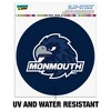 Monmouth University Hawks Logo  Automotive Car Window Locker Circle Bumper Sticker - 2 of 4