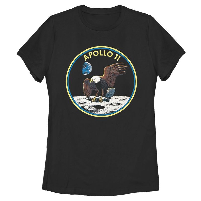 Women's NASA Apollo 11 Round Emblem T-Shirt, 1 of 4
