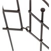 Plow & Hearth - Pewter Wrought Iron Fence - Outdoor Garden Edging with Decorative Design - 4 of 4