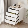 4 Drawer Dresser for Bedroom, Modern Chest of Drawers Organizer Storage with Metal Handles, Small Dresser Storage Cabinet for Bedroom - 4 of 4