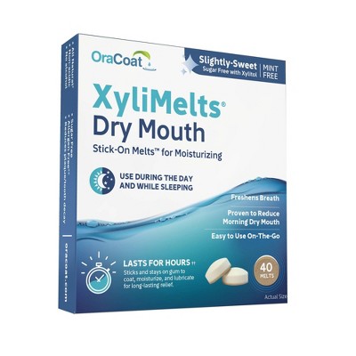 OraCoat XyliMelts for Dry Mouth Relief Slightly Sweet - 40ct