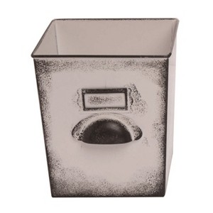 Transpac Metal 7 in. Off-White Spring Library Drawer Planter - 1 of 2