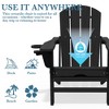Hyleory Premium Patio Accent Chair with 3-Level Adjustable Backrest & Retractable Ottoman - Durable HDPE Outdoor Lounge Seat - 4 of 4