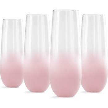 Starlight Stemless Champagne Flute Set by Twine®Starlight St, Pack